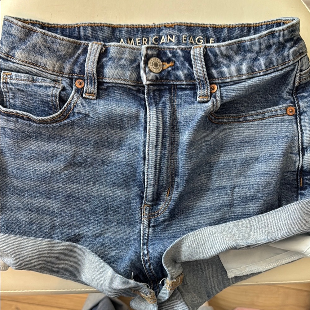 American Eagle Outfitters Blue Denim “mom” Shorts